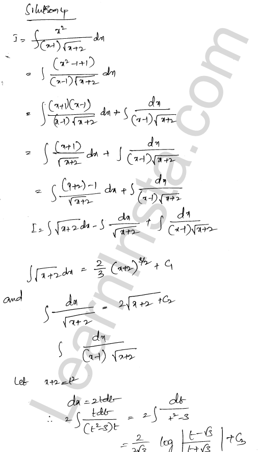 RD Sharma Class 12 Solutions Chapter 19 Indefinite Integrals Ex 19.32 1.3