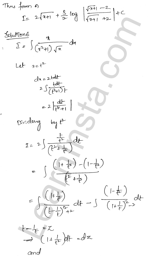 RD Sharma Class 12 Solutions Chapter 19 Indefinite Integrals Ex 19.32 1.5