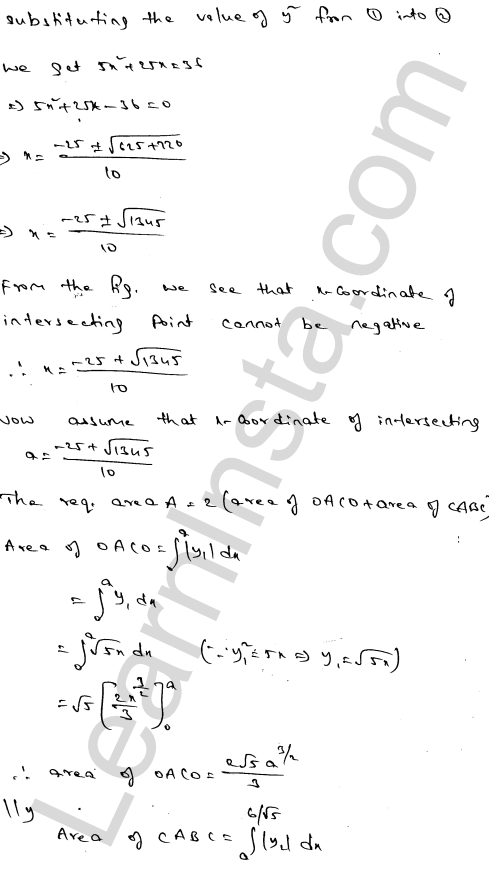 RD Sharma Class 12 Solutions Chapter 21 Areas of Bounded Regions Ex 21.3 1.25