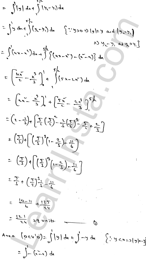 RD Sharma Class 12 Solutions Chapter 21 Areas of Bounded Regions Ex 21.3 1.82