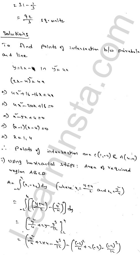 RD Sharma Class 12 Solutions Chapter 21 Areas of Bounded Regions Ex 21.4 1.4