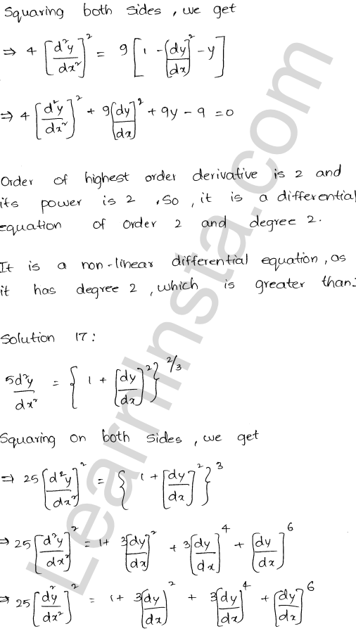 RD Sharma Class 12 Solutions Chapter 22 Differential Equations Ex 22.1 1.11