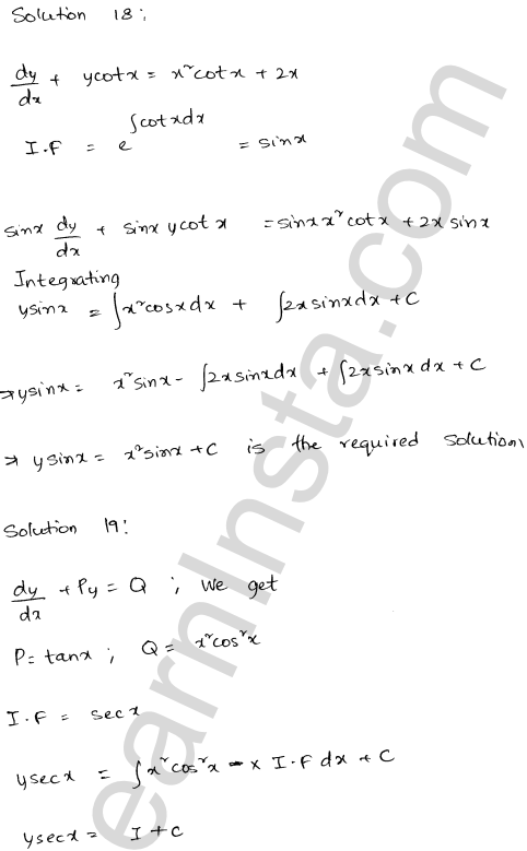 RD Sharma Class 12 Solutions Chapter 22 Differential Equations Ex 22.10 1.15