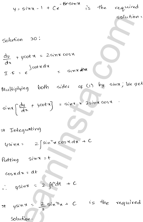 RD Sharma Class 12 Solutions Chapter 22 Differential Equations Ex 22.10 1.22