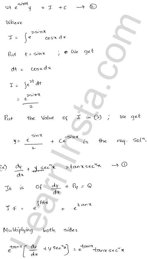 RD Sharma Class 12 Solutions Chapter 22 Differential Equations Ex 22.10 1.32