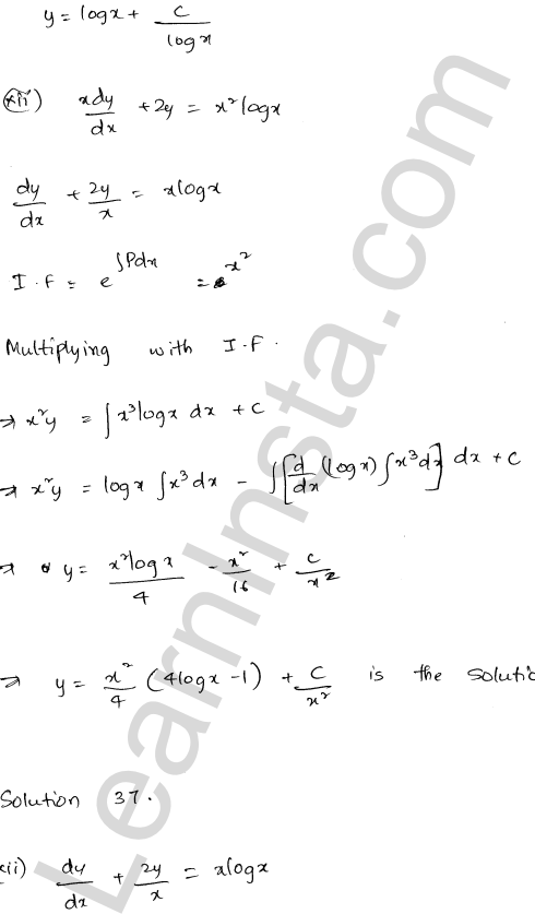 RD Sharma Class 12 Solutions Chapter 22 Differential Equations Ex 22.10 1.35