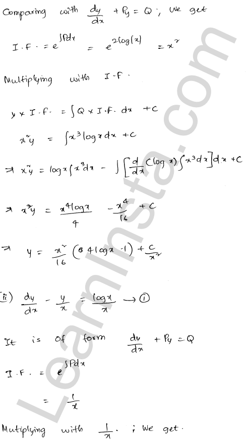 RD Sharma Class 12 Solutions Chapter 22 Differential Equations Ex 22.10 1.36