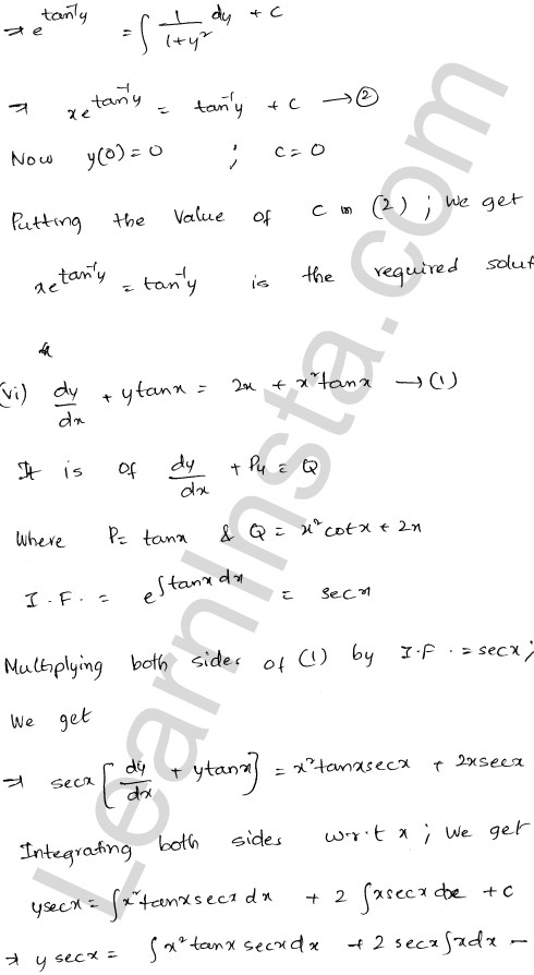 RD Sharma Class 12 Solutions Chapter 22 Differential Equations Ex 22.10 1.40