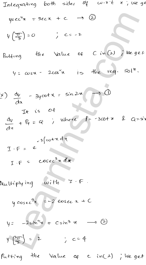 RD Sharma Class 12 Solutions Chapter 22 Differential Equations Ex 22.10 1.44