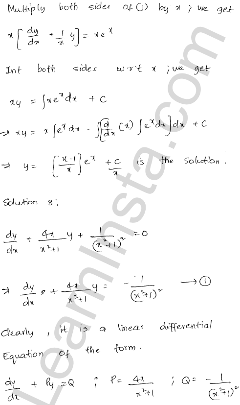 RD Sharma Class 12 Solutions Chapter 22 Differential Equations Ex 22.10 1.6