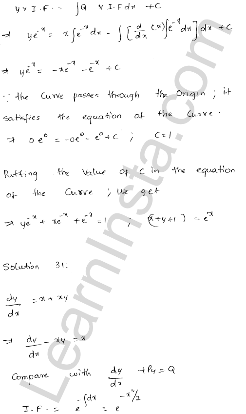 RD Sharma Class 12 Solutions Chapter 22 Differential Equations Ex 22.11 1.43