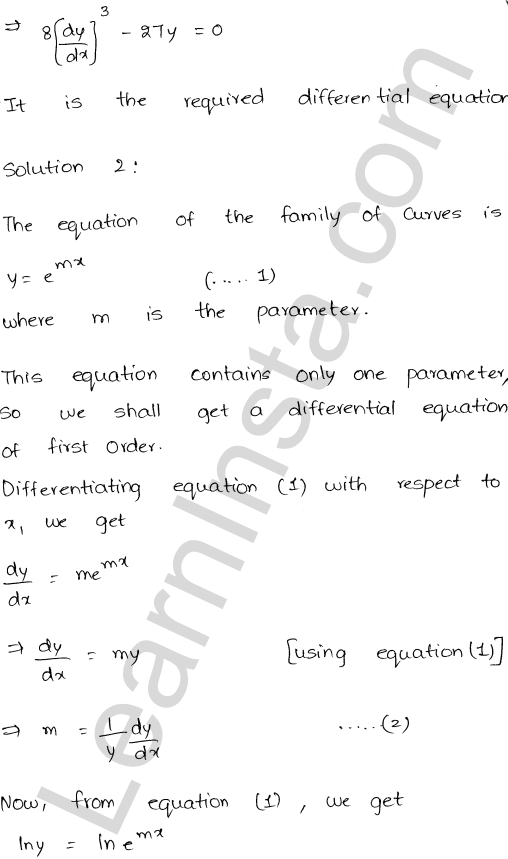 RD Sharma Class 12 Solutions Chapter 22 Differential Equations Ex 22.2 1.2