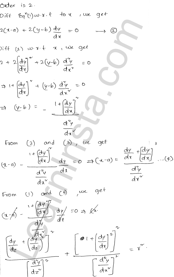 RD Sharma Class 12 Solutions Chapter 22 Differential Equations Ex 22.2 1.9