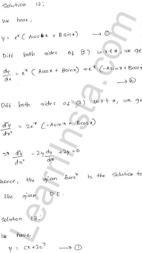 RD Sharma Class 12 Solutions Chapter 22 Differential Equations Ex 22.3 1.11