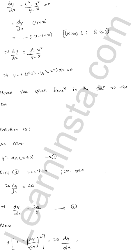 RD Sharma Class 12 Solutions Chapter 22 Differential Equations Ex 22.3 1.13
