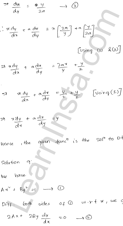 RD Sharma Class 12 Solutions Chapter 22 Differential Equations Ex 22.3 1.7