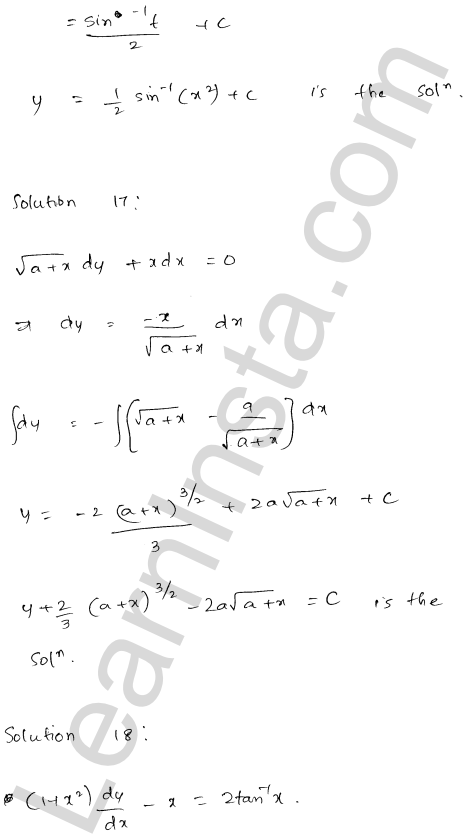 RD Sharma Class 12 Solutions Chapter 22 Differential Equations Ex 22.5 1.14