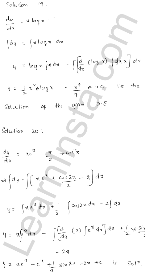 RD Sharma Class 12 Solutions Chapter 22 Differential Equations Ex 22.5 1.16