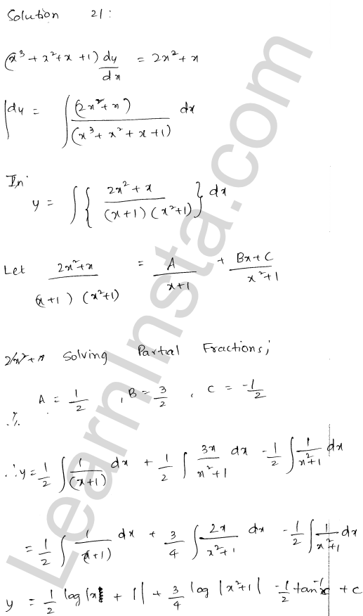 RD Sharma Class 12 Solutions Chapter 22 Differential Equations Ex 22.5 1.17