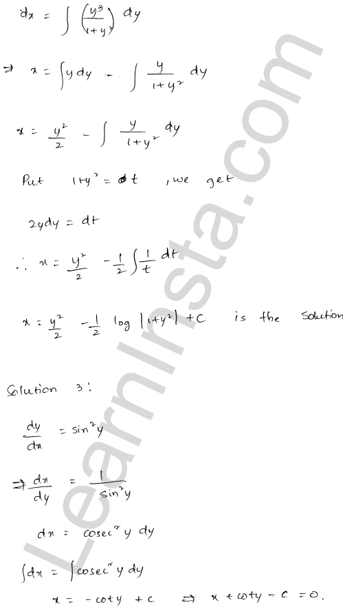 RD Sharma Class 12 Solutions Chapter 22 Differential Equations Ex 22.6 1.2