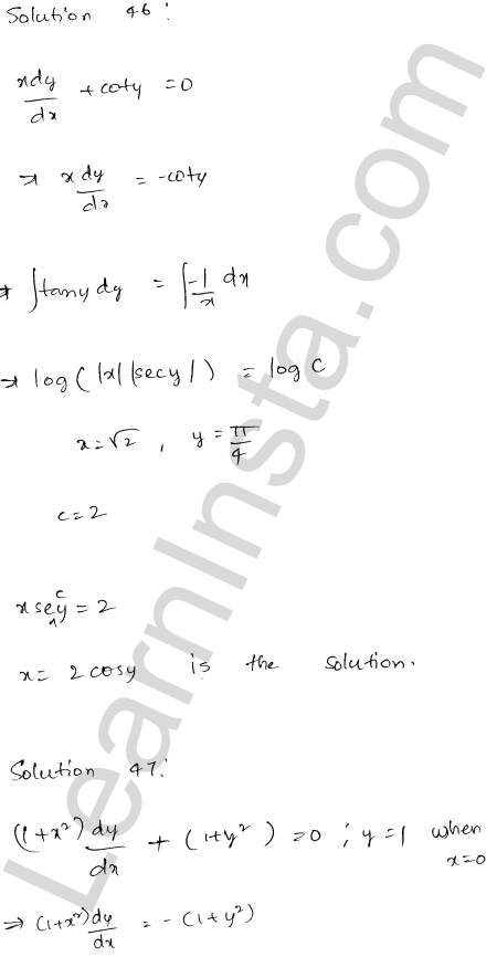 RD Sharma Class 12 Solutions Chapter 22 Differential Equations Ex 22.7 1.38