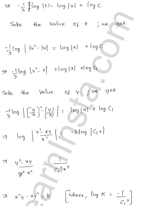 RD Sharma Class 12 Solutions Chapter 22 Differential Equations Ex 22.9 1.13