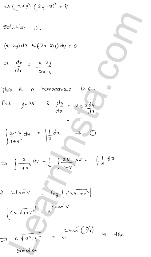 RD Sharma Class 12 Solutions Chapter 22 Differential Equations Ex 22.9 1.17