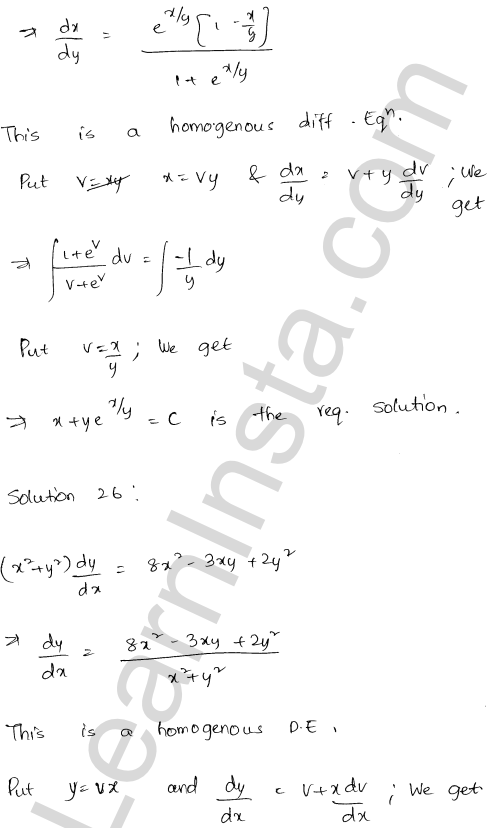 RD Sharma Class 12 Solutions Chapter 22 Differential Equations Ex 22.9 1.24