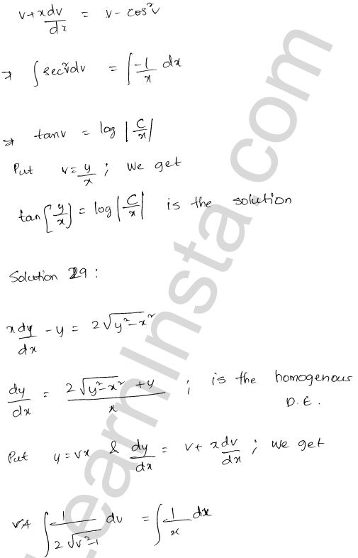 RD Sharma Class 12 Solutions Chapter 22 Differential Equations Ex 22.9 1.27