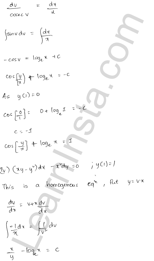 RD Sharma Class 12 Solutions Chapter 22 Differential Equations Ex 22.9 1.37