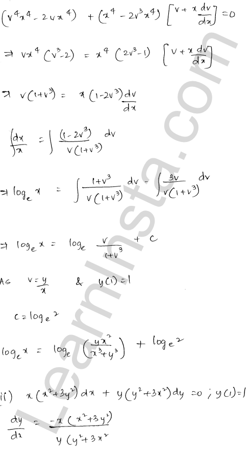 RD Sharma Class 12 Solutions Chapter 22 Differential Equations Ex 22.9 1.39