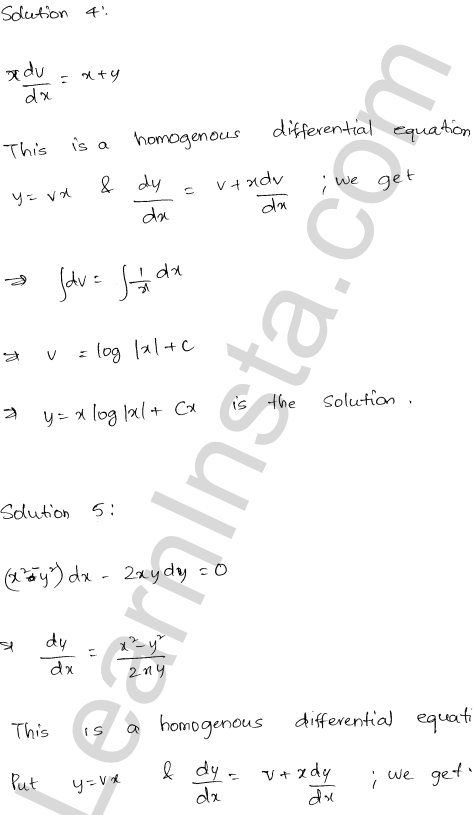 RD Sharma Class 12 Solutions Chapter 22 Differential Equations Ex 22.9 1.4