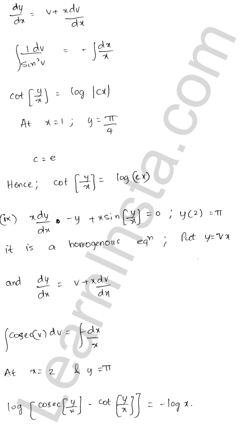 RD Sharma Class 12 Solutions Chapter 22 Differential Equations Ex 22.9 1.41