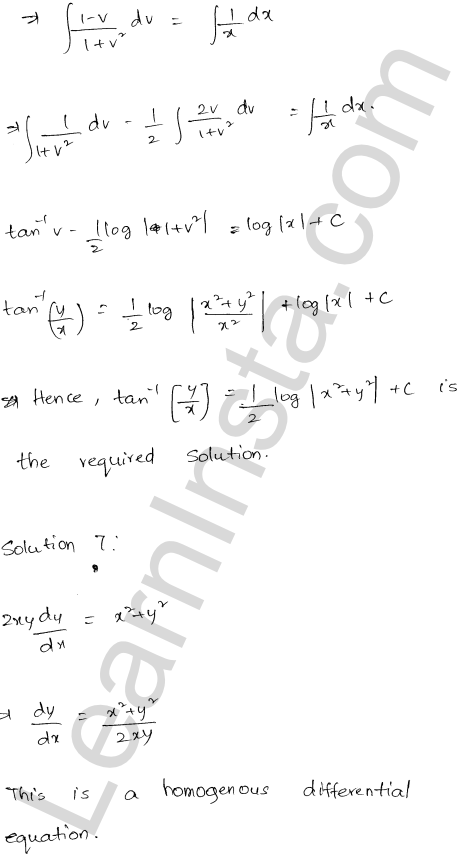 RD Sharma Class 12 Solutions Chapter 22 Differential Equations Ex 22.9 1.6