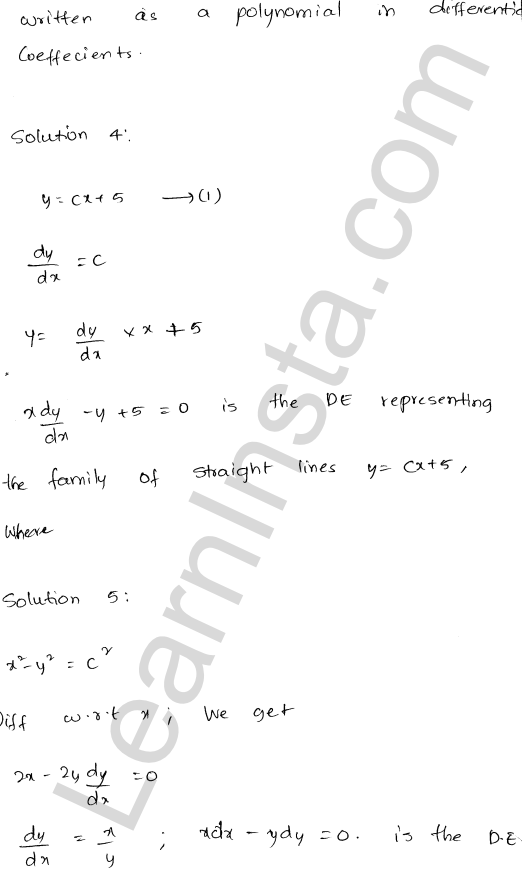 RD Sharma Class 12 Solutions Chapter 22 Differential Equations VSAQ 1.2