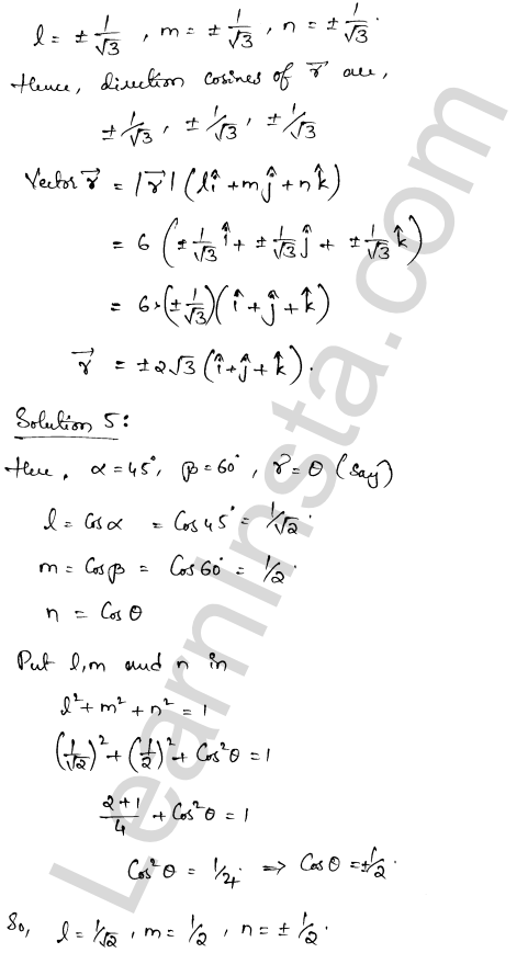 RD Sharma Class 12 Solutions Chapter 23 Algebra of Vectors Ex 23.9 1.3