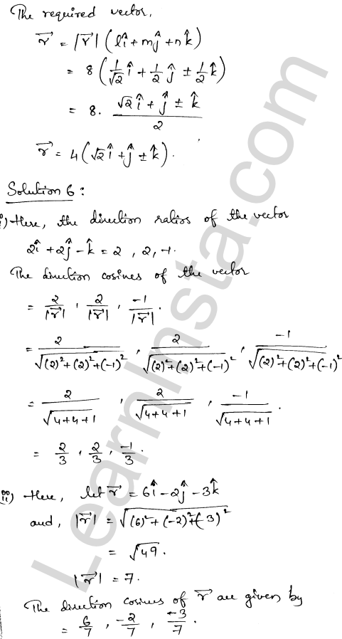 RD Sharma Class 12 Solutions Chapter 23 Algebra of Vectors Ex 23.9 1.4