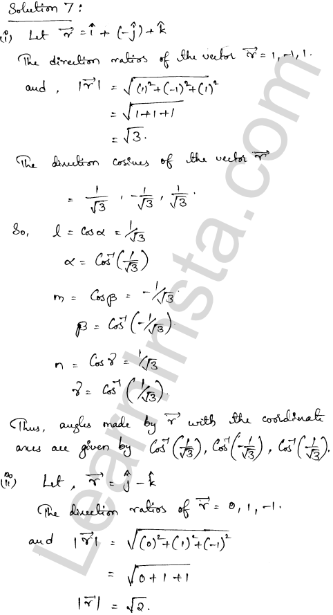 RD Sharma Class 12 Solutions Chapter 23 Algebra of Vectors Ex 23.9 1.5