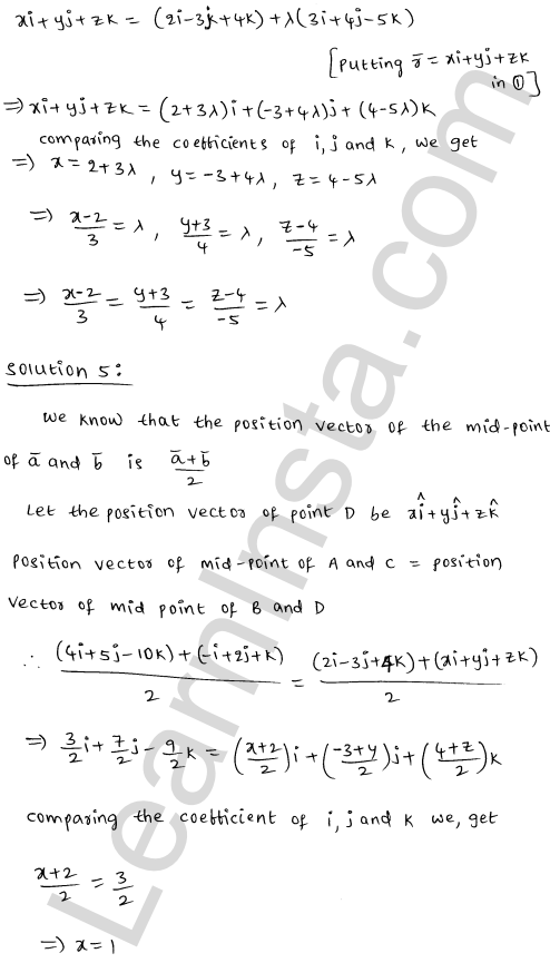 RD Sharma Class 12 Solutions Chapter 28 Straight line in space Ex 28.1 1.4