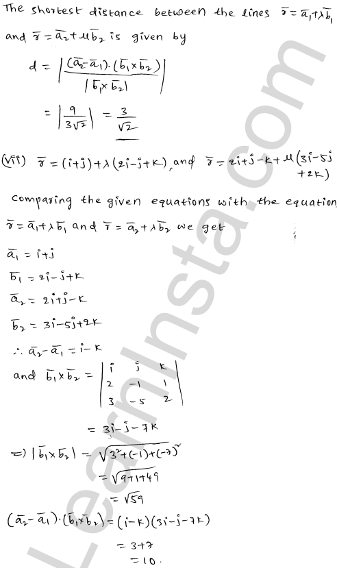 RD Sharma Class 12 Solutions Chapter 28 Straight line in space Ex 28.5 1.7