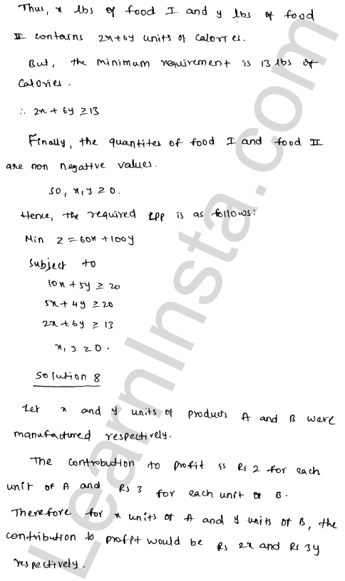 RD Sharma Class 12 Solutions Chapter 30 Linear programming Ex 30.1 1.10