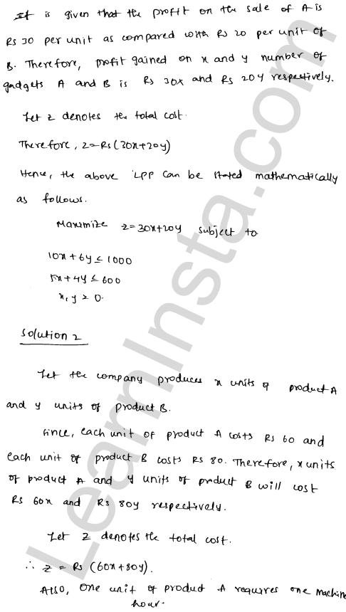 RD Sharma Class 12 Solutions Chapter 30 Linear programming Ex 30.1 1.2