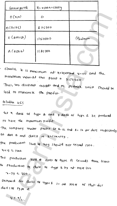 RD Sharma Class 12 Solutions Chapter 30 Linear programming Ex 30.4 1.130