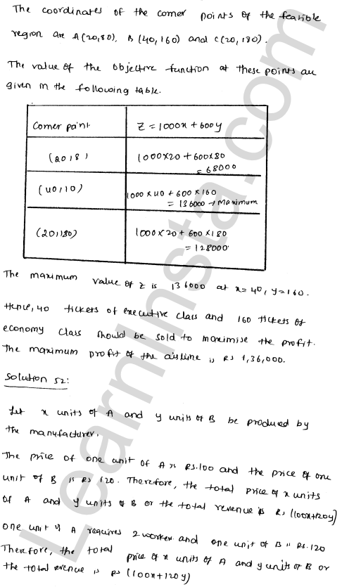 RD Sharma Class 12 Solutions Chapter 30 Linear programming Ex 30.4 1.144