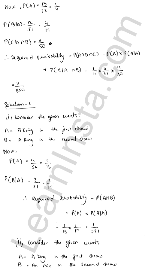 RD Sharma Class 12 Solutions Chapter 31 Probability Ex 31.2 1.4