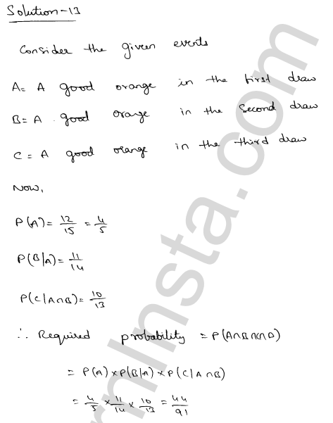 RD Sharma Class 12 Solutions Chapter 31 Probability Ex 31.2 1.9