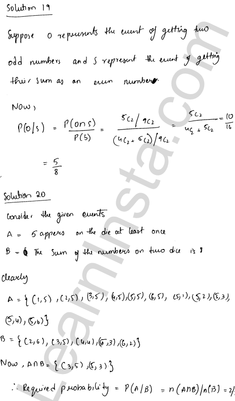 RD Sharma Class 12 Solutions Chapter 31 Probability Ex 31.3 1.15