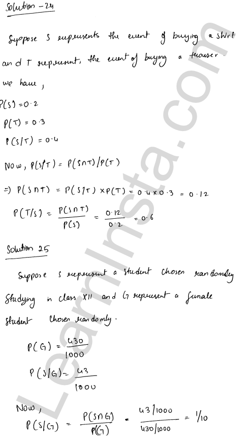 RD Sharma Class 12 Solutions Chapter 31 Probability Ex 31.3 1.18