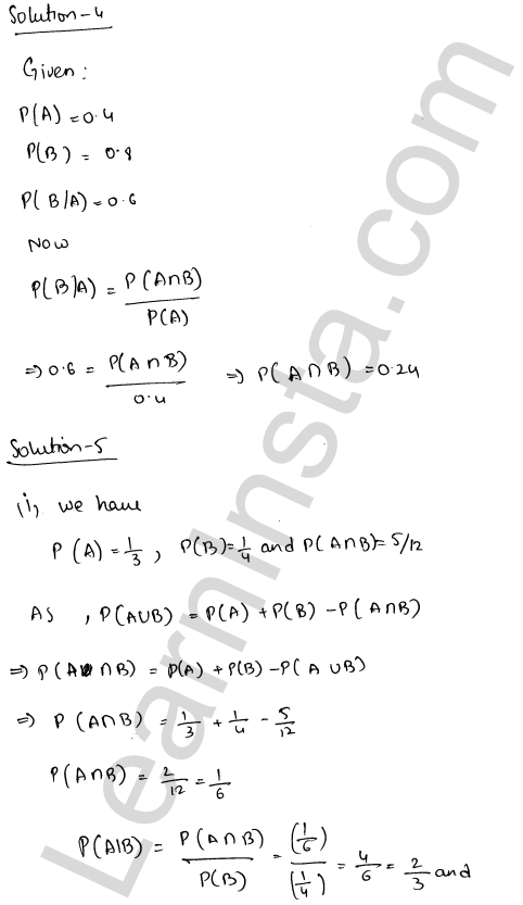 RD Sharma Class 12 Solutions Chapter 31 Probability Ex 31.3 1.3