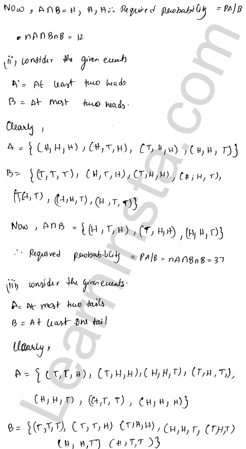 RD Sharma Class 12 Solutions Chapter 31 Probability Ex 31.3 1.7